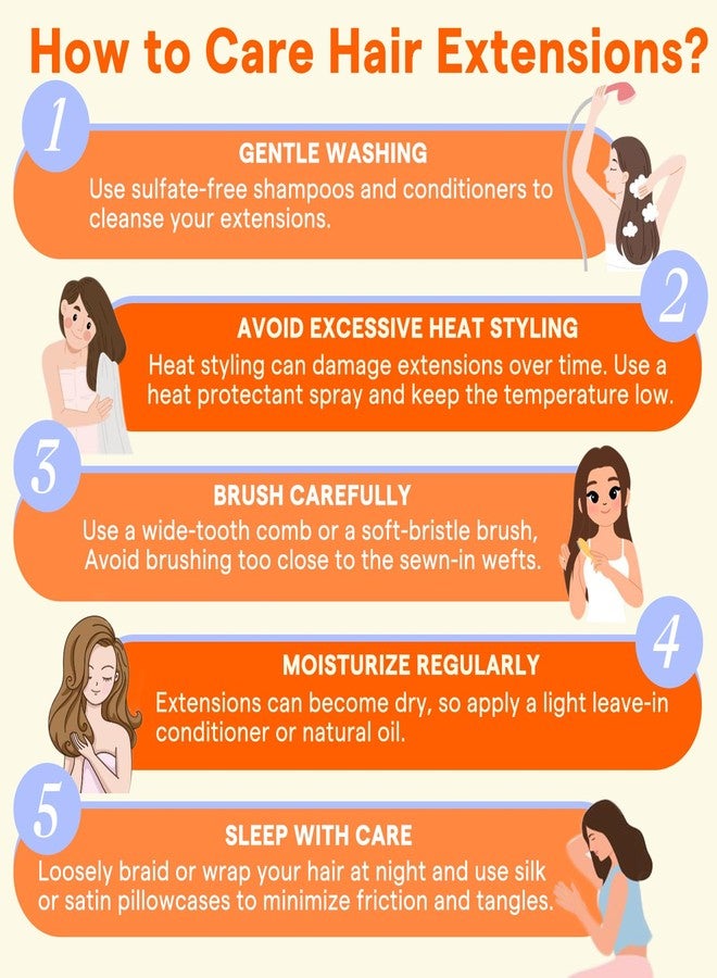 فشاين وصلات شعر طبيعي أسود لامع بالكامل، طول 24 بوصة، لون أسود فاحم، وصلات شعر طبيعي ناعم غير مرئية، 20 قطعة، 50 غرام، وصلات شعر ريمي منسوجة بدون خياطة، تضيف طولاً - Image 5